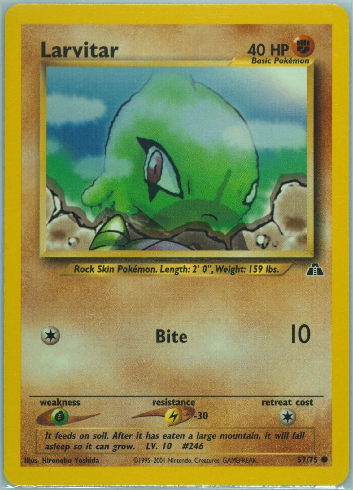 Larvitar (57) 2001 Pokemon Neo Discovery