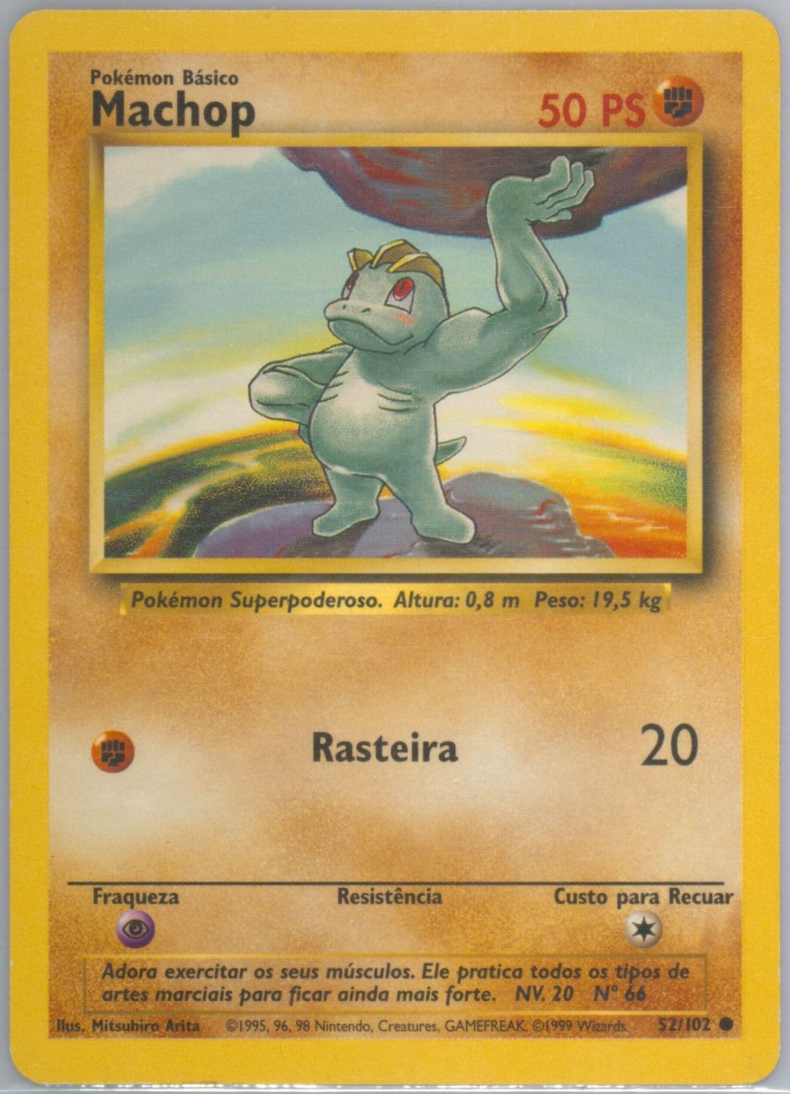 Machop (52) 1999 Pokemon Portuguese
