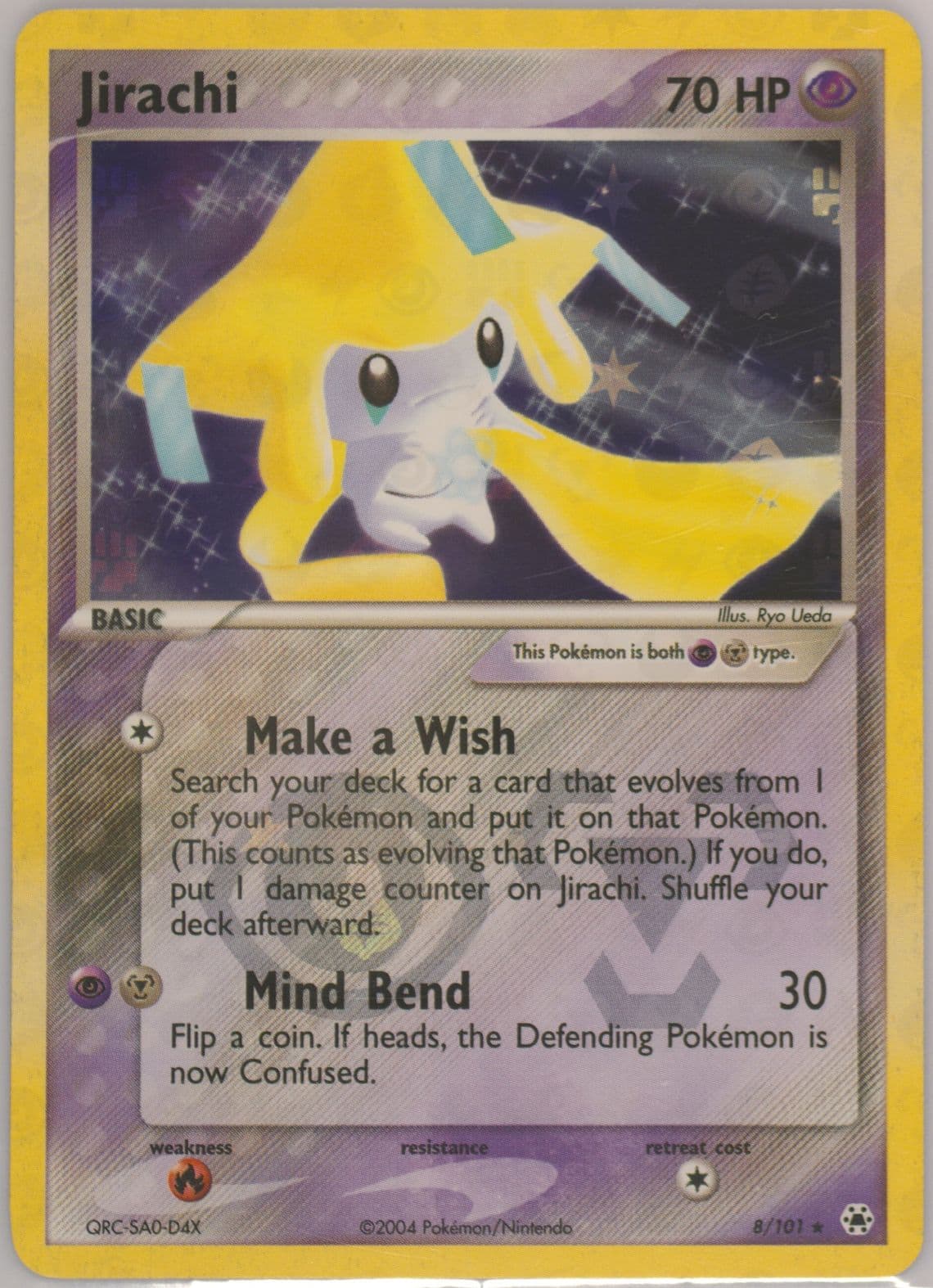 Jirachi-Reverse Foil (8) 2004 Pokemon EX Hidden Legends