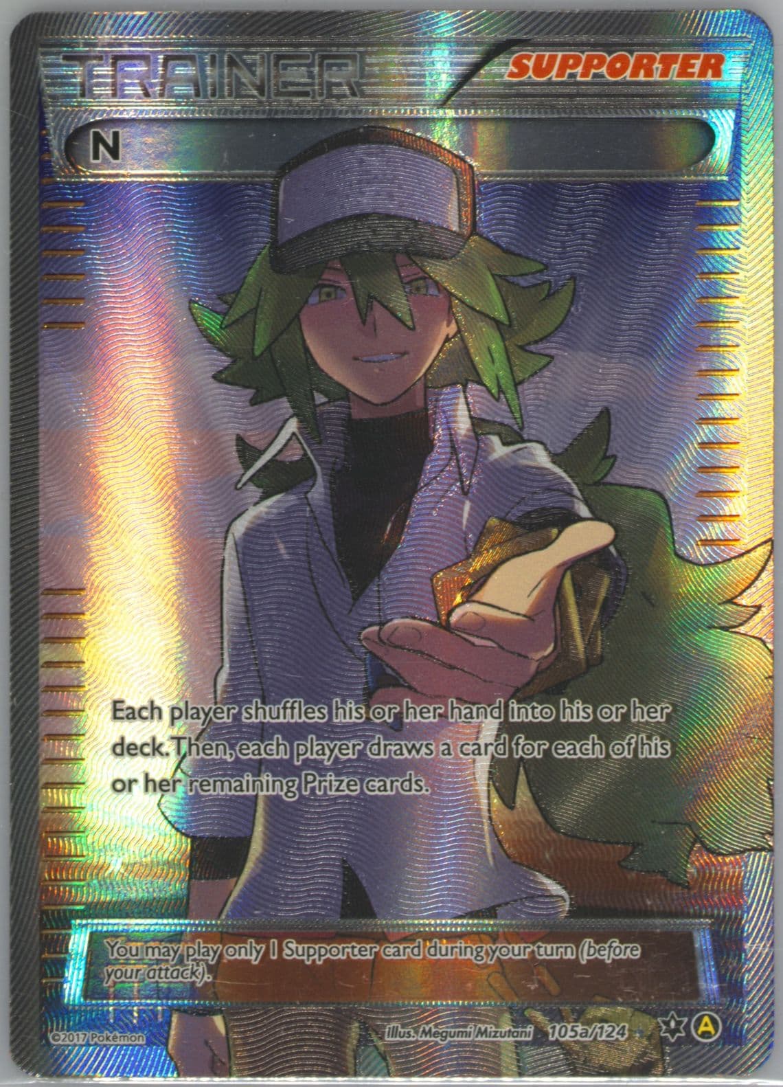 Full Art/N (105a) 2017 Pokemon Premium Trainer XY Collection Promo