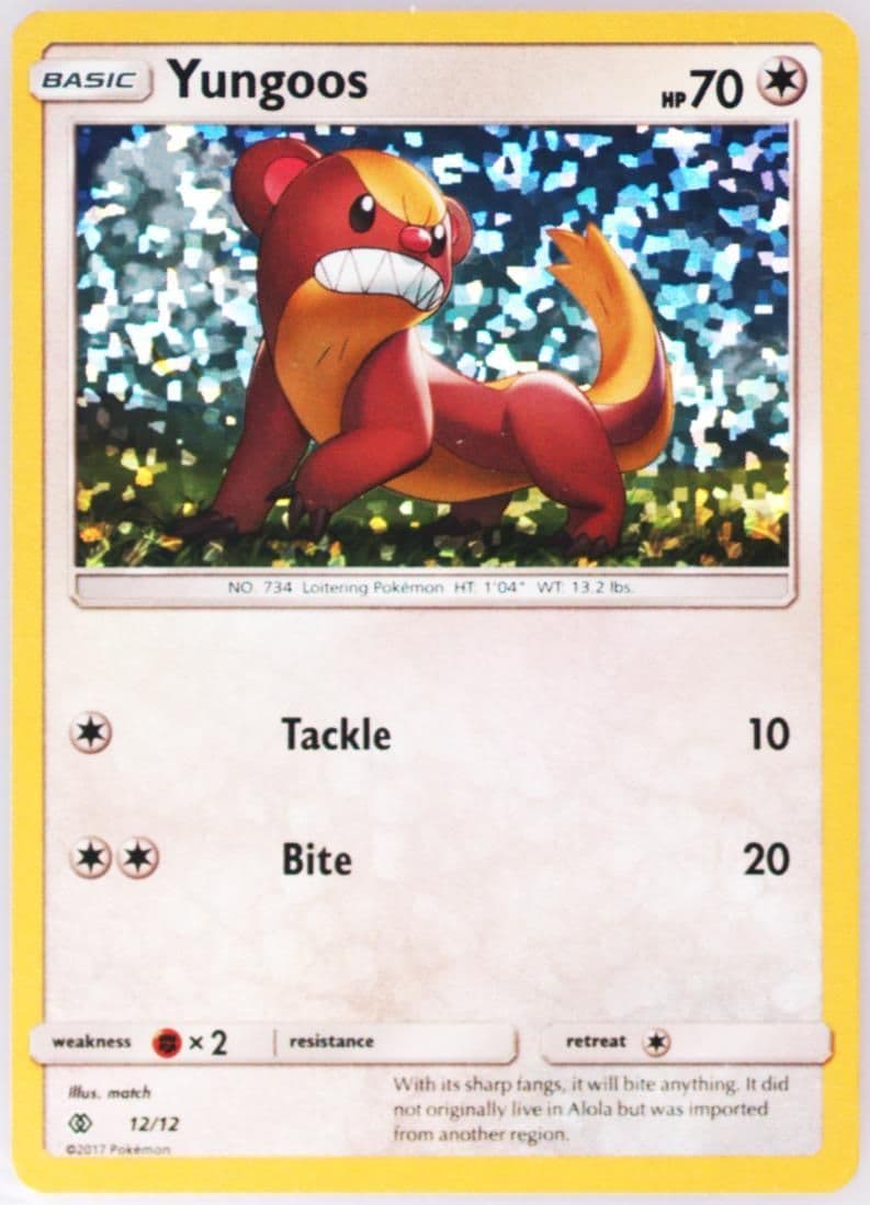 Yungoos (12) 2017 Pokemon McDonald's Collection