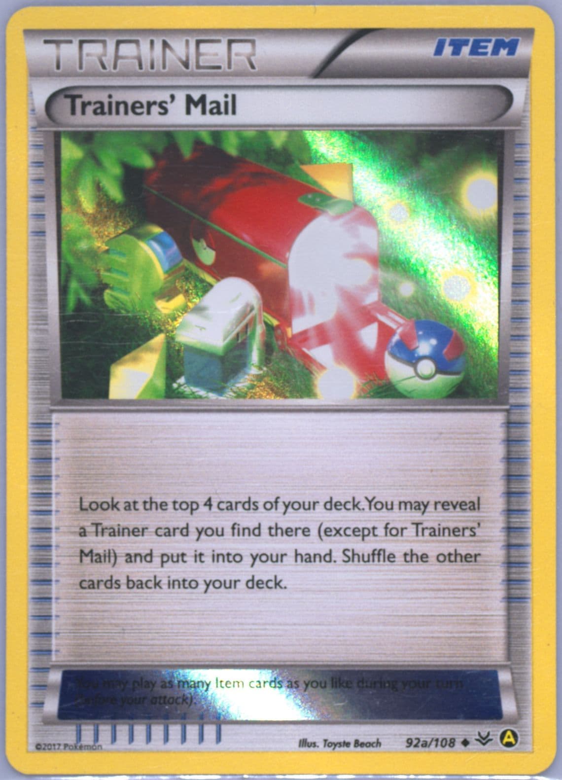 Trainers' Mail-Holo Black Kyurem Deck (92a) 2017 Pokemon Battle Arena Deck: Black Kyurem VS White Kyurem