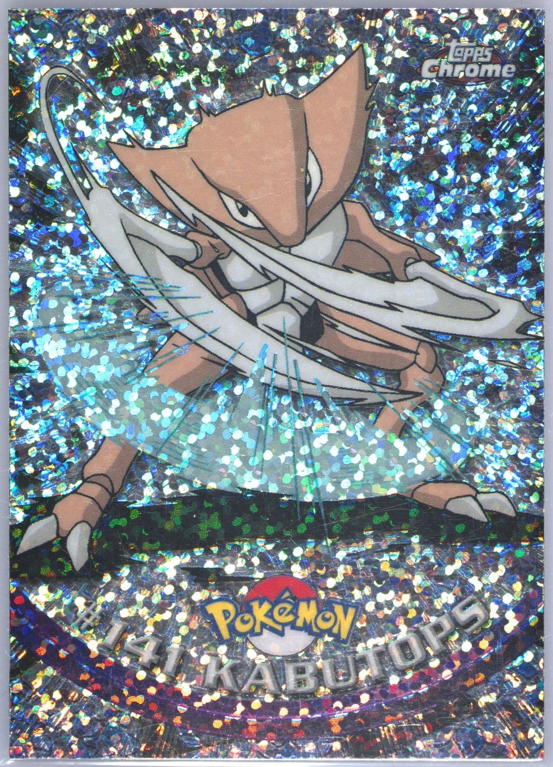 Kabutops Sparkle (141) 2000 Topps Chrome Pokemon T.V.