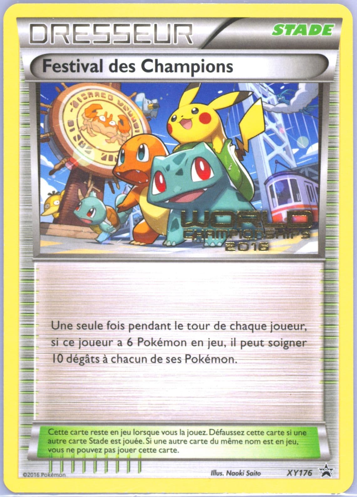 Champions Festival Worlds 16-French (XY176) 2016 Pokemon XY Black Star Promo