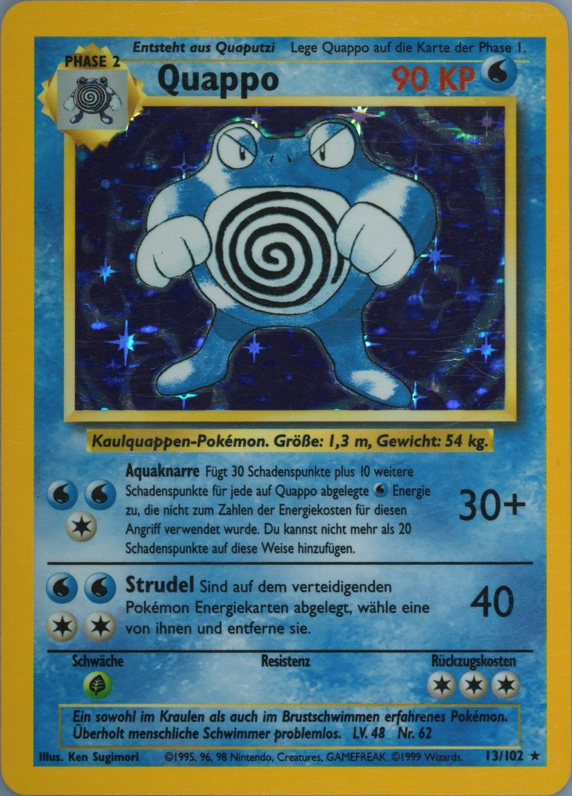 Quappo-Holo (13) 1999 Pokemon German