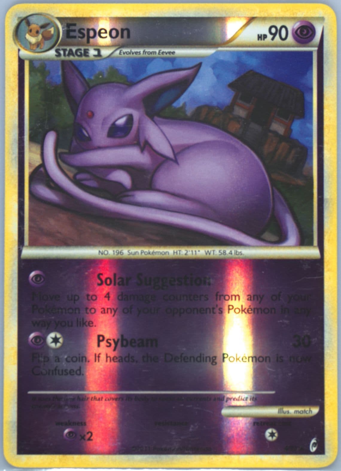 Espeon-Reverse Foil (4) 2011 Pokemon Call of Legends