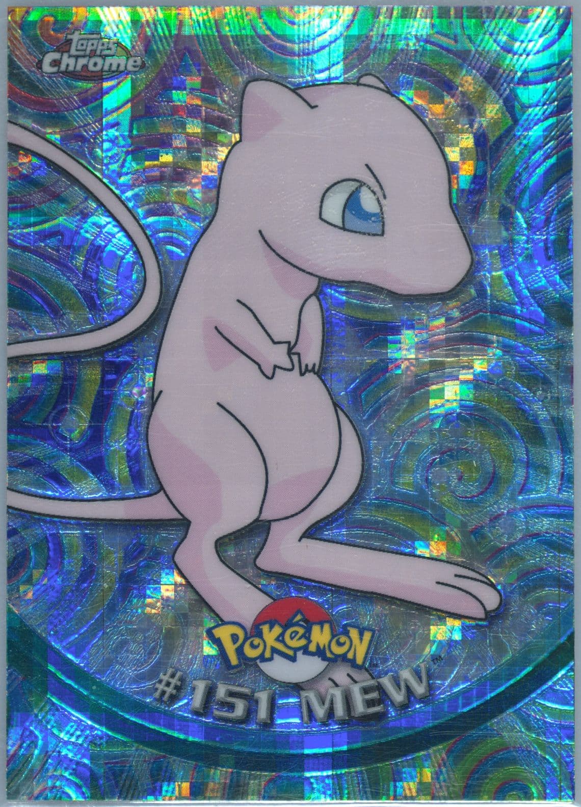 Mew Tekno (151) 2000 Topps Chrome Pokemon T.V.
