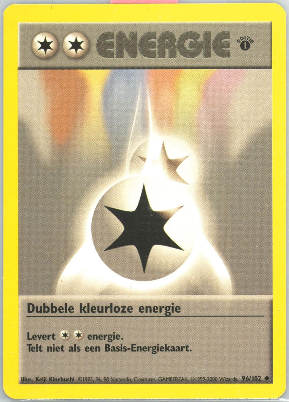 Dubbele Kleurloze Energie 1st Edition (96) 1999 Pokemon Dutch