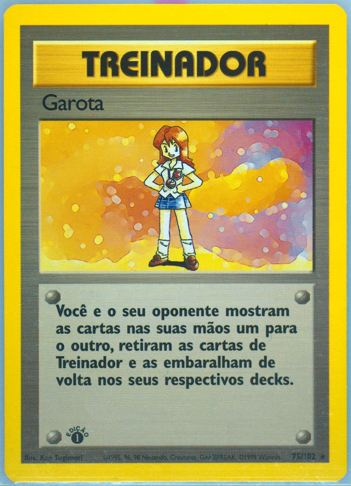 Garota 1st Edition (75) 1999 Pokemon Portuguese
