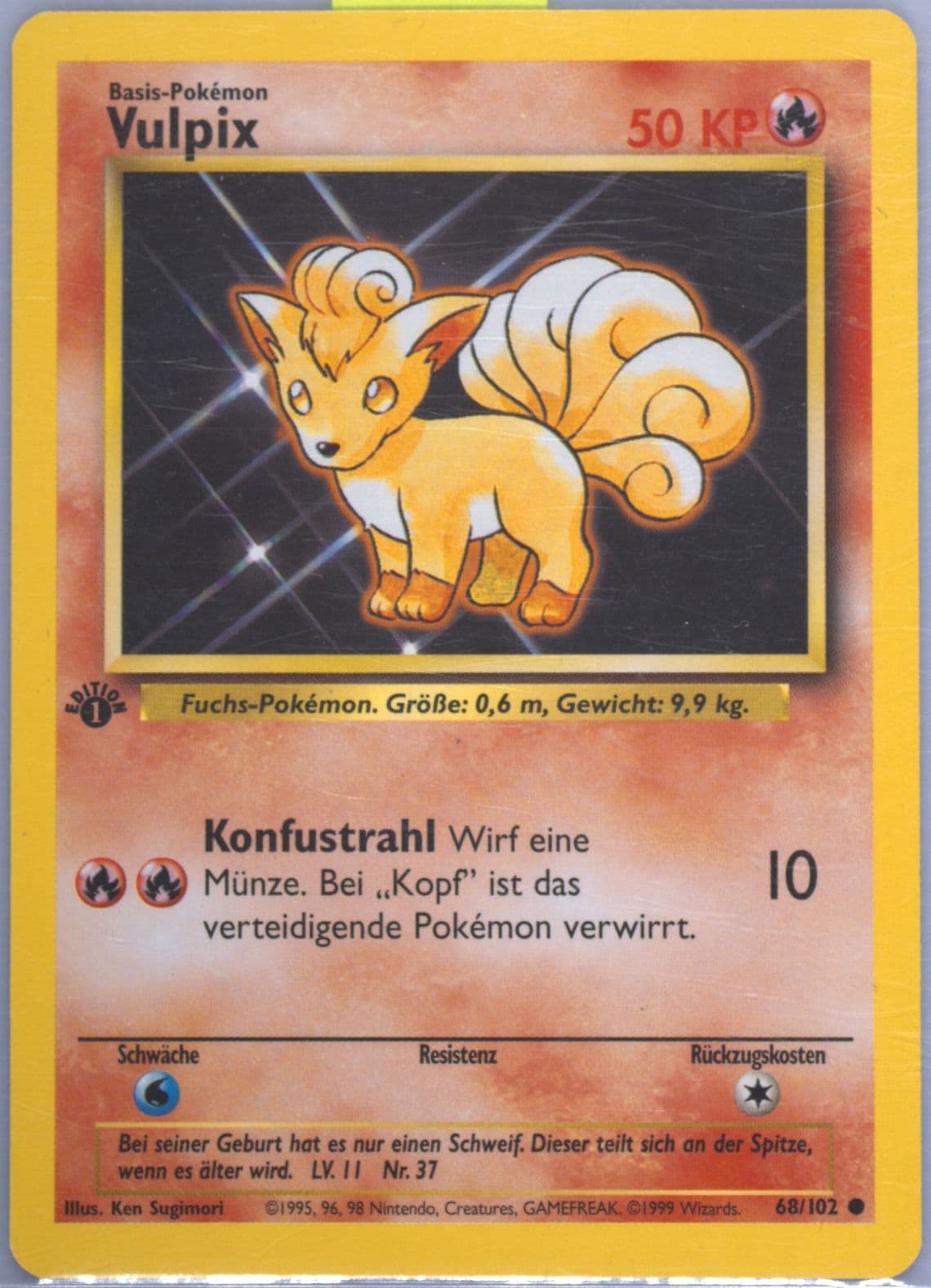 Vulpix 1st Edition (68) 1999 Pokemon German
