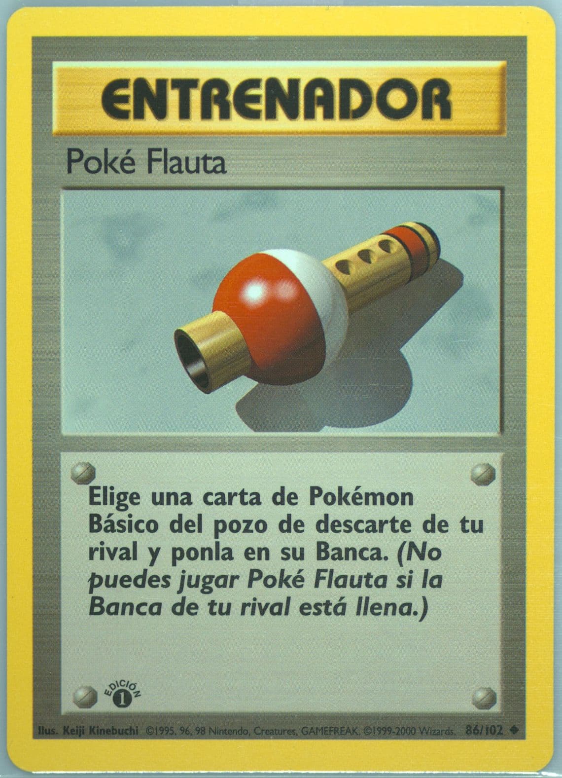 Poke Flauta 1st Edition (86) 1999 Pokemon Spanish