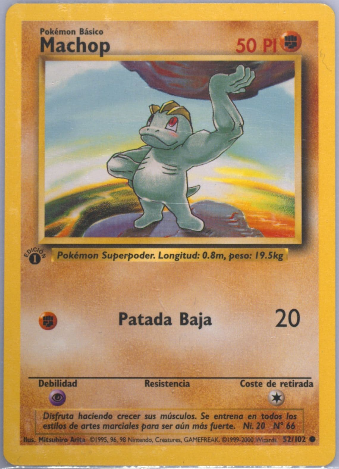 Machop 1st Edition (52) 1999 Pokemon Spanish