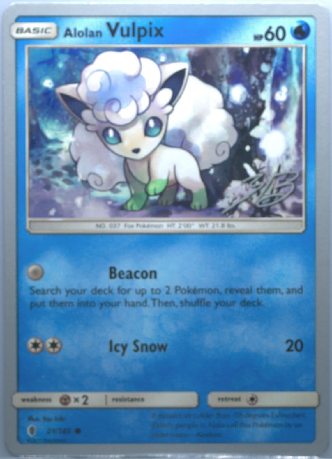Alolan Vulpix Ice Path Ftw (21) 2017 Pokemon World Championships Promo