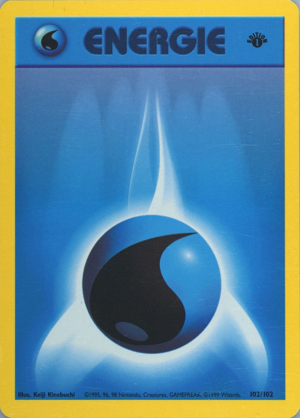 Wasser-Energie 1st Edition (102) 1999 Pokemon German