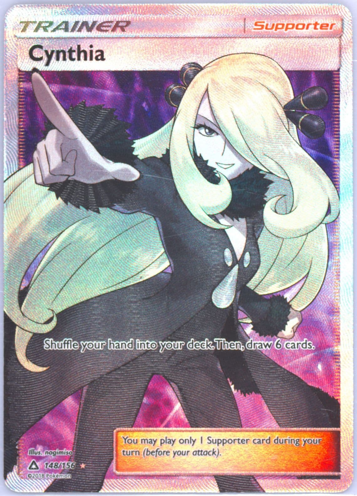 Full Art/Cynthia (148) 2018 Pokemon Sun & Moon Ultra Prism
