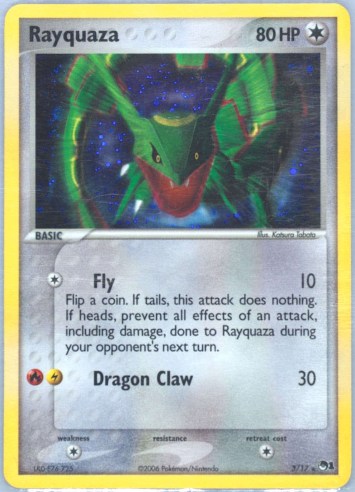 Rayquaza-Holo (3) 2006 Pokemon Pop Series 1
