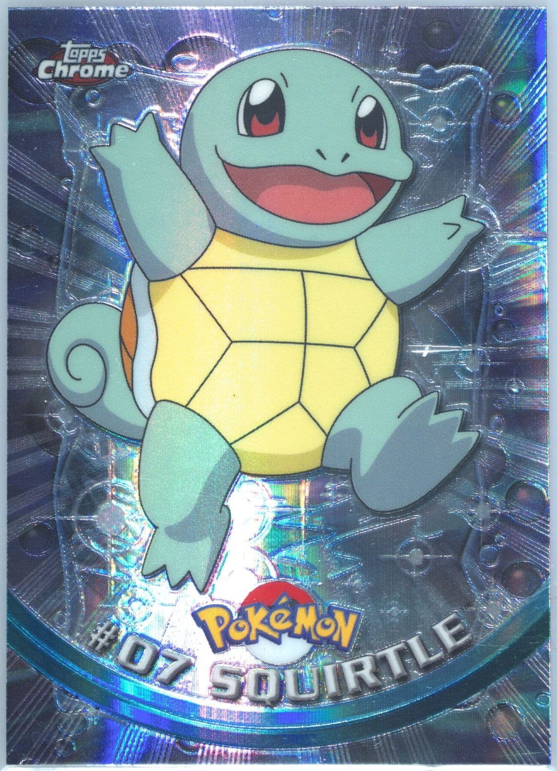 Squirtle Spectra (7) 2000 Topps Chrome Pokemon T.V.