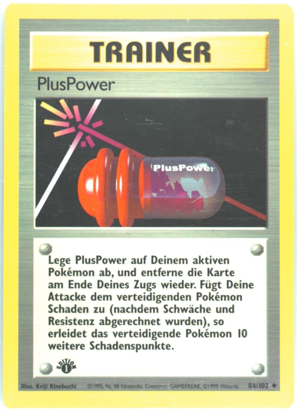 Pluspower 1st Edition (84) 1999 Pokemon German