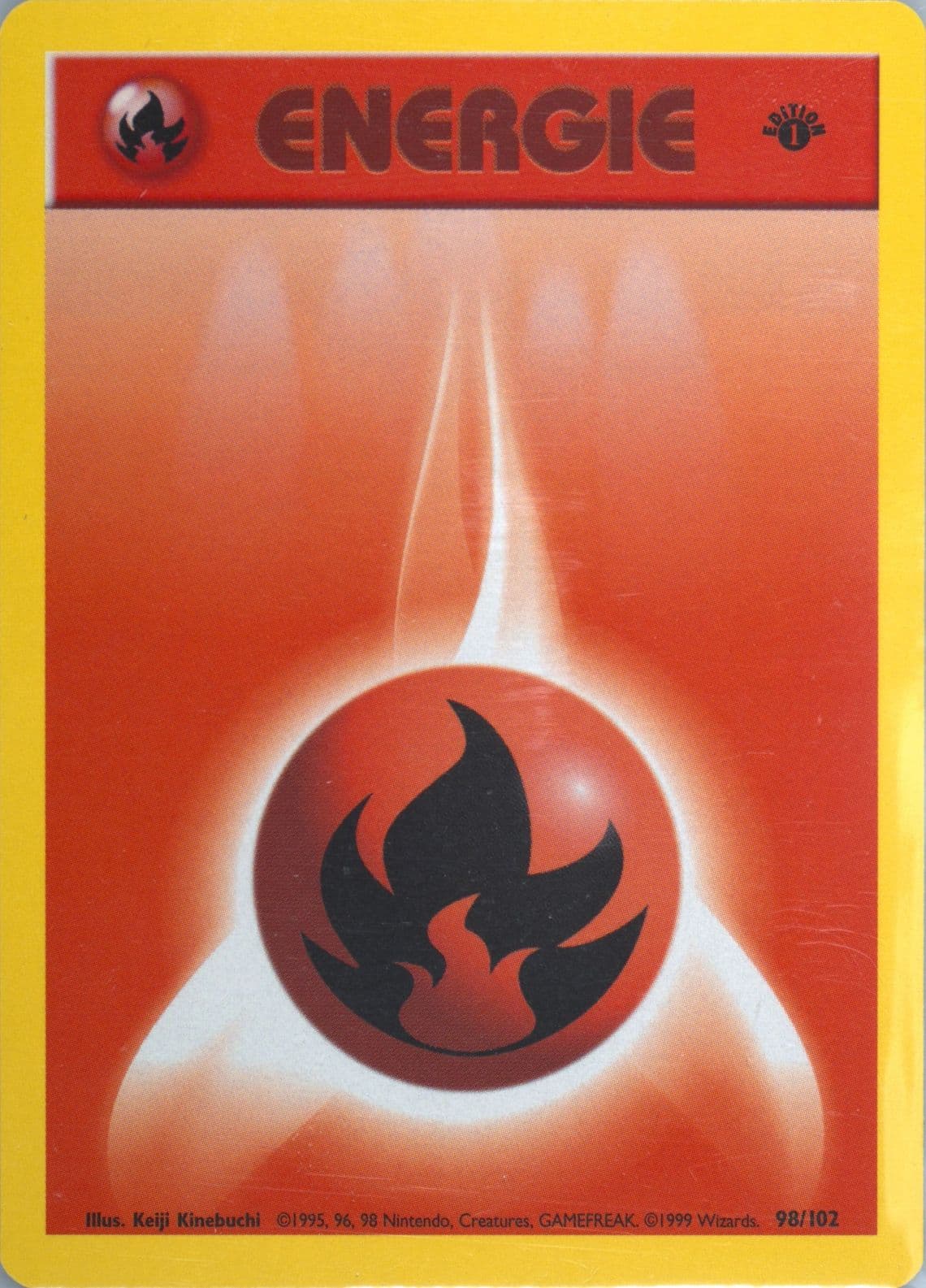 Feuer-Energie 1st Edition (98) 1999 Pokemon German