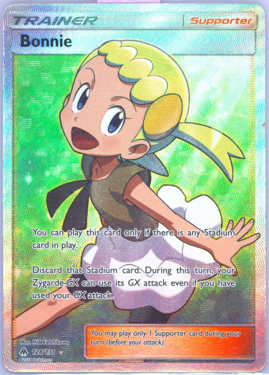 Full Art/Bonnie (128) 2018 Pokemon Sun & Moon Forbidden Light