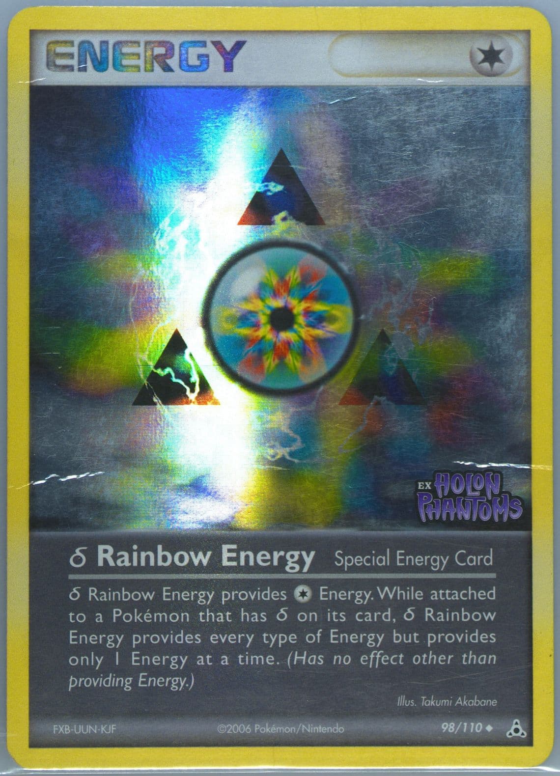 Rainbow Energy-Reverse Foil (98) 2006 Pokemon EX Holon Phantoms