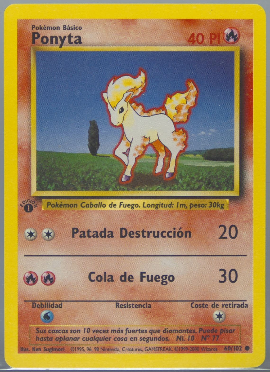 Ponyta 1st Edition (60) 1999 Pokemon Spanish