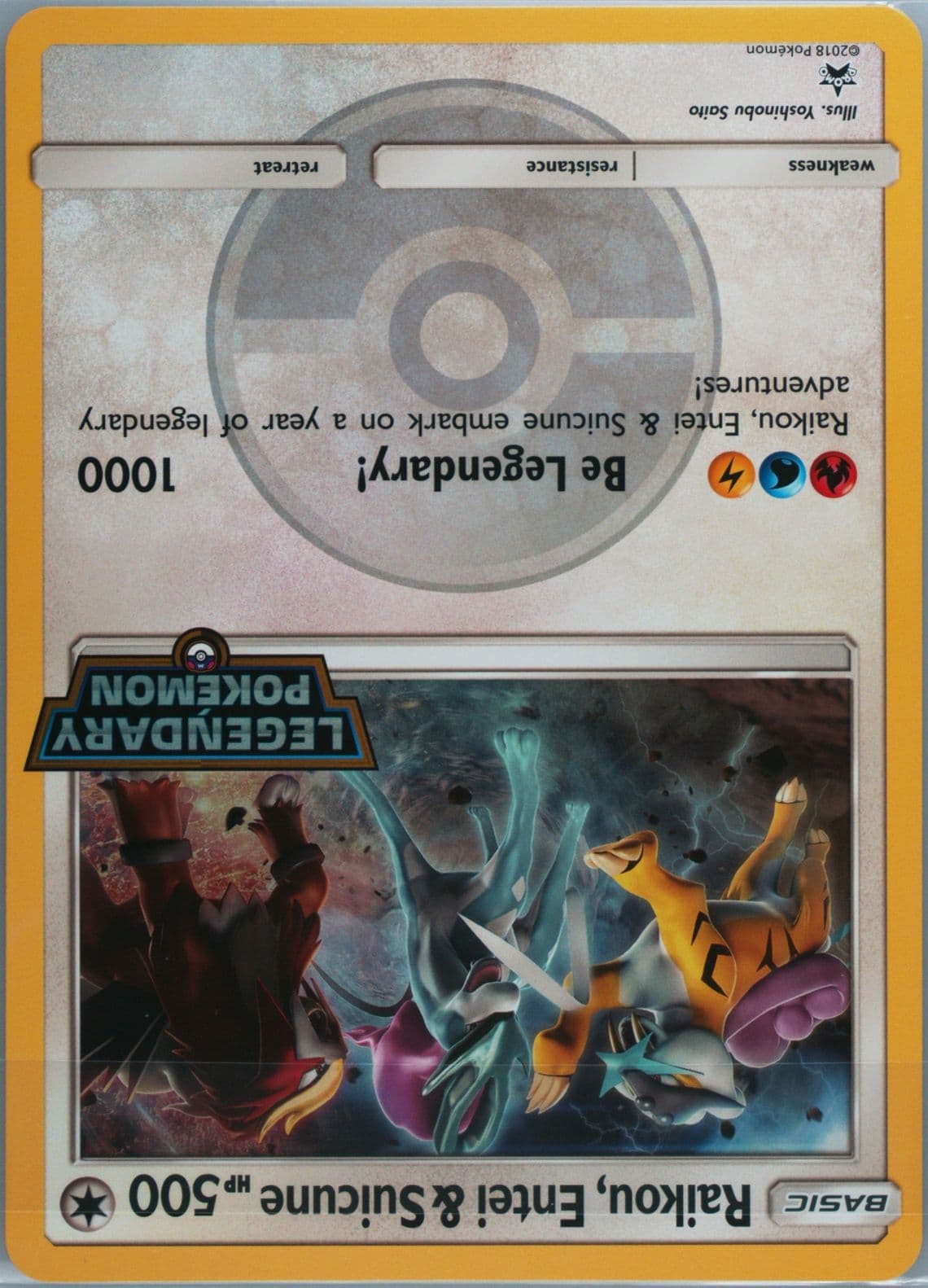 Raikou, Entei & Suicune Legends of Johto GX Premium Collection-Jumbo 2018 Pokemon SM Black Star Promo