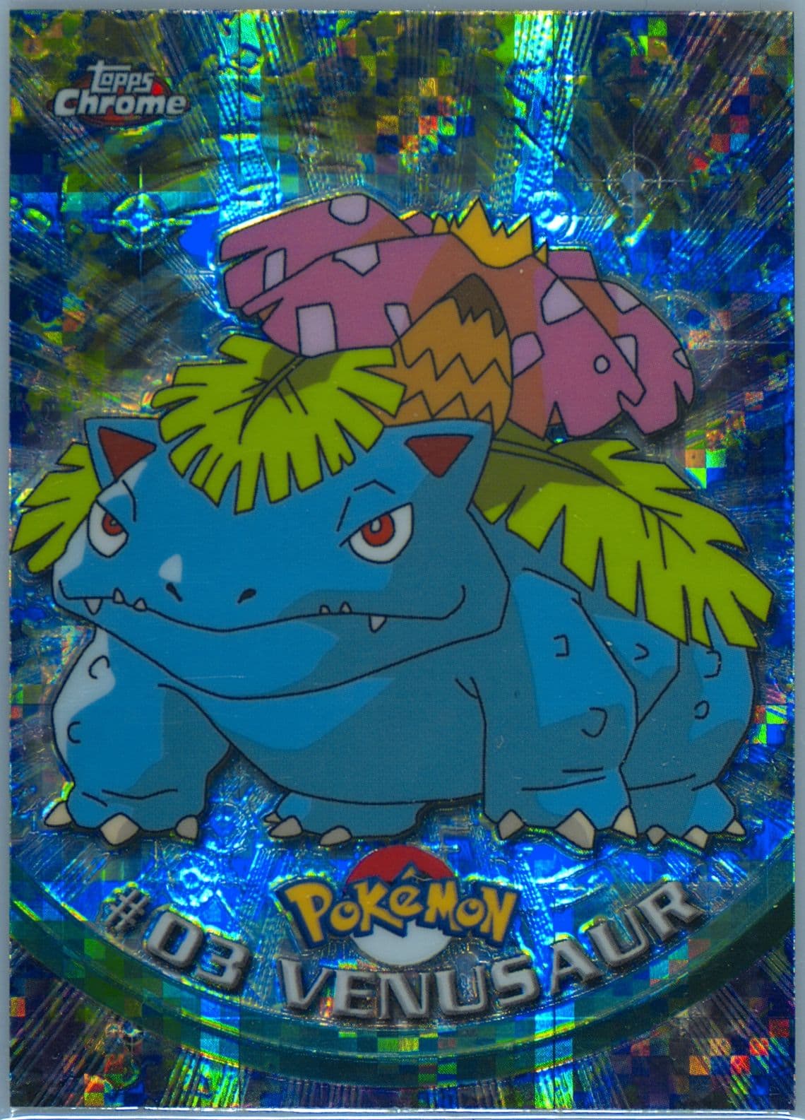 Venusaur Tekno (3) 2000 Topps Chrome Pokemon T.V.