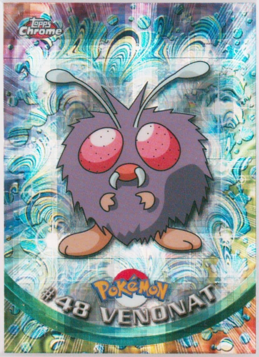 Venonat Tekno (48) 2000 Topps Chrome Pokemon T.V.