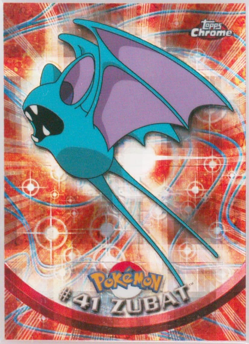 Zubat Tekno (41) 2000 Topps Chrome Pokemon T.V.