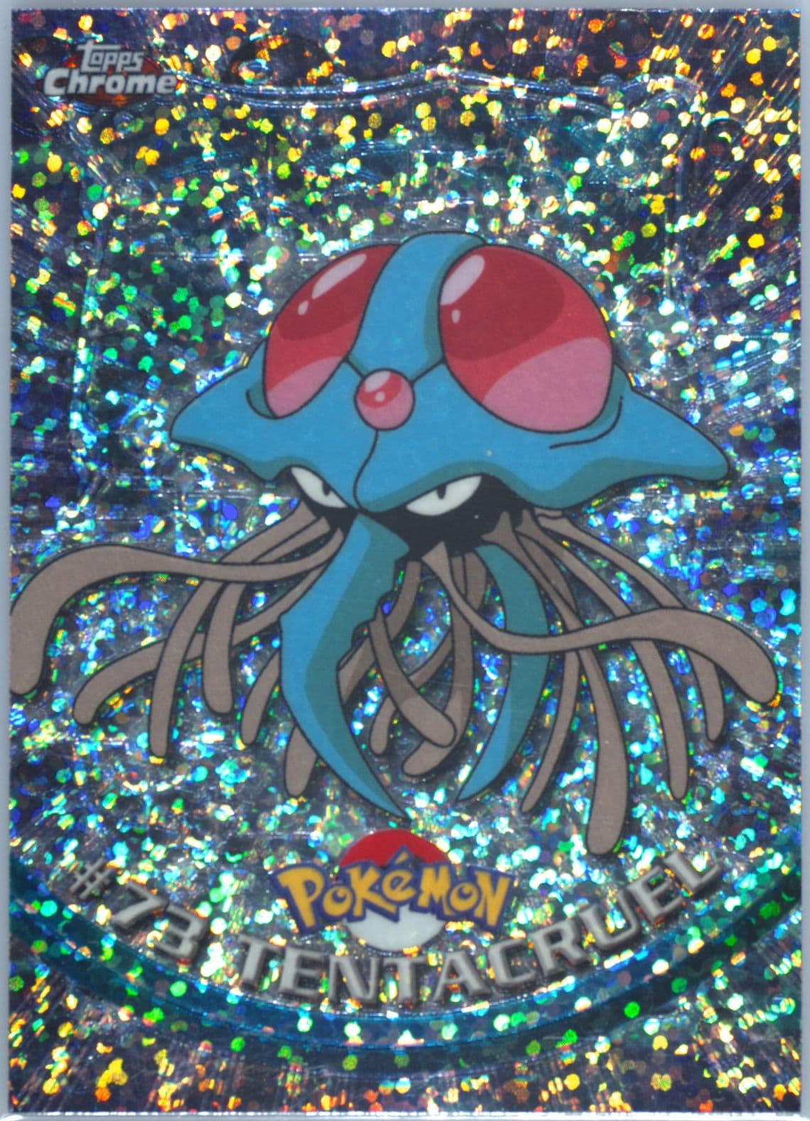 Tentacruel Sparkle (73) 2000 Topps Chrome Pokemon T.V.