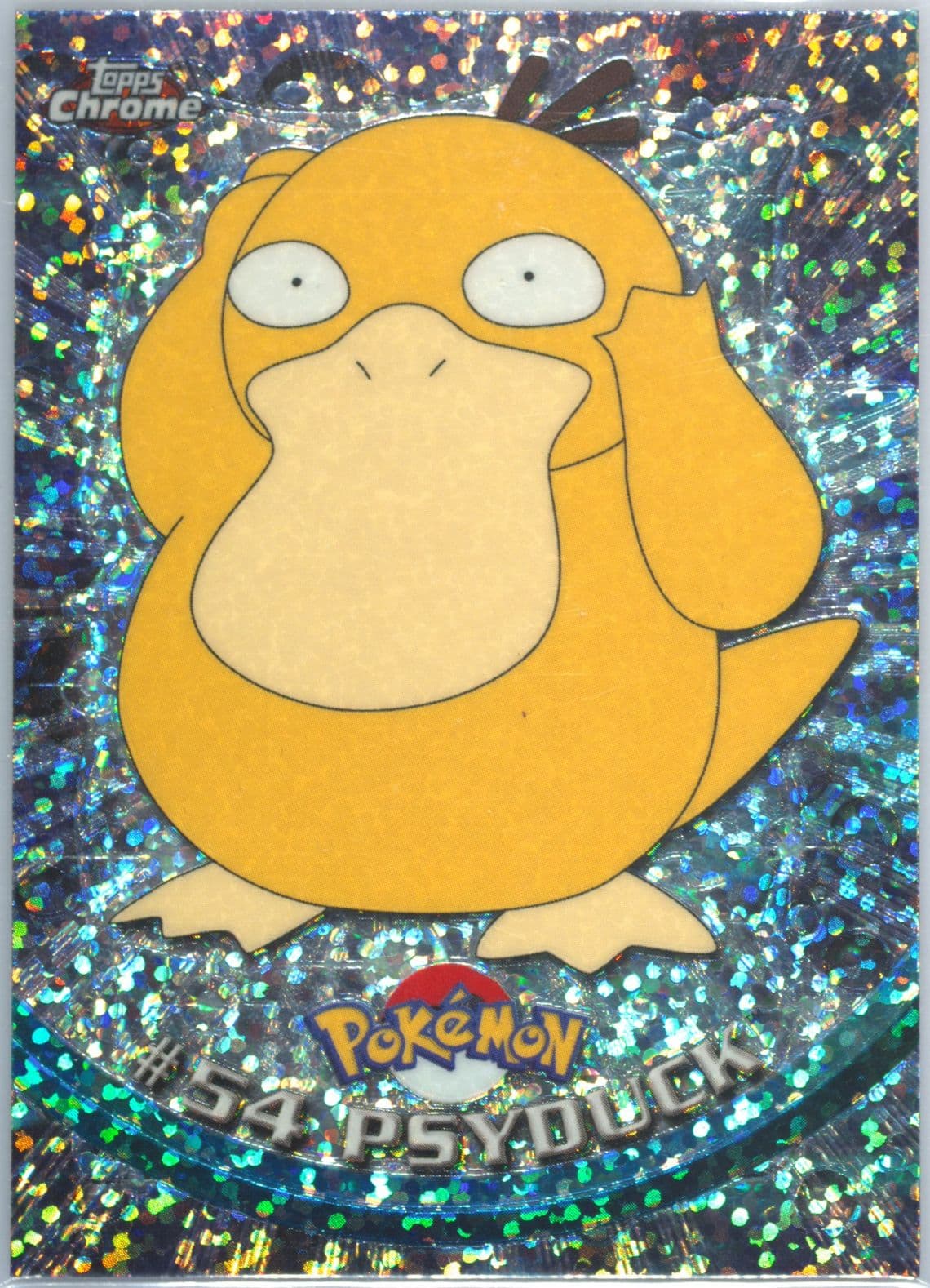 Psyduck Sparkle (54) 2000 Topps Chrome Pokemon T.V.