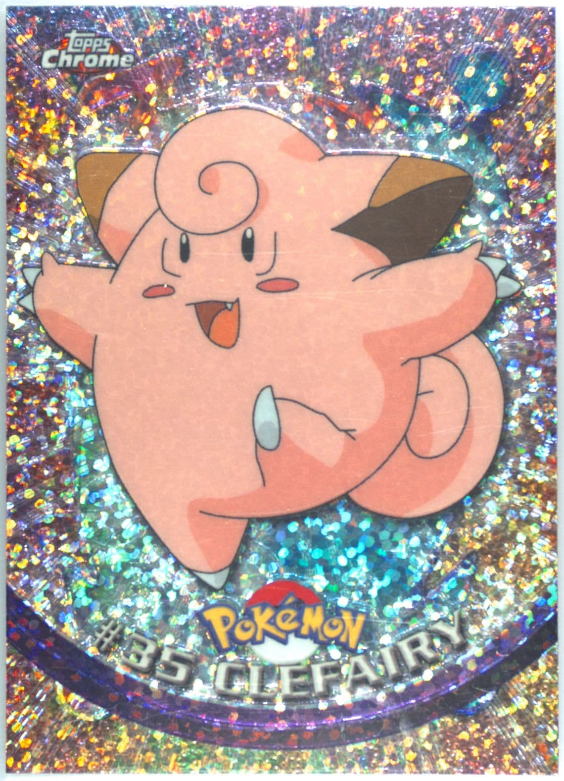 Clefairy Sparkle (35) 2000 Topps Chrome Pokemon T.V.
