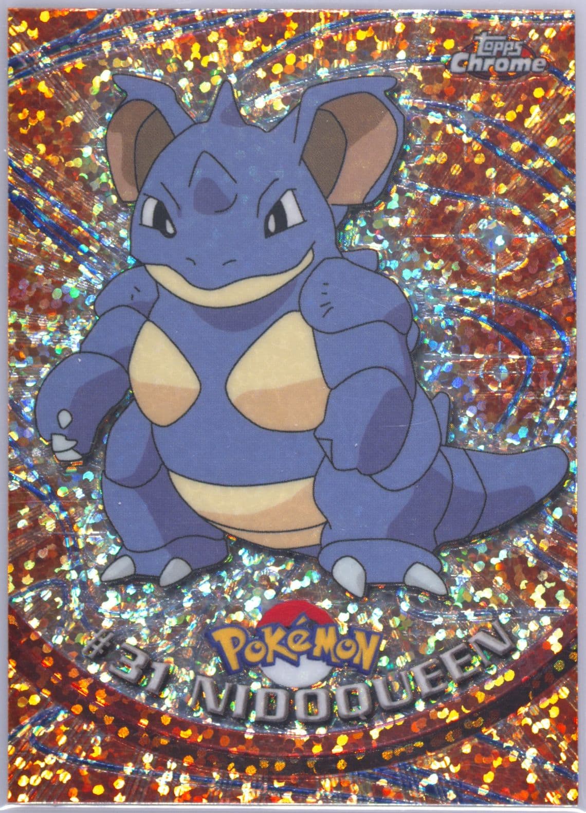 Nidoqueen Sparkle (31) 2000 Topps Chrome Pokemon T.V.