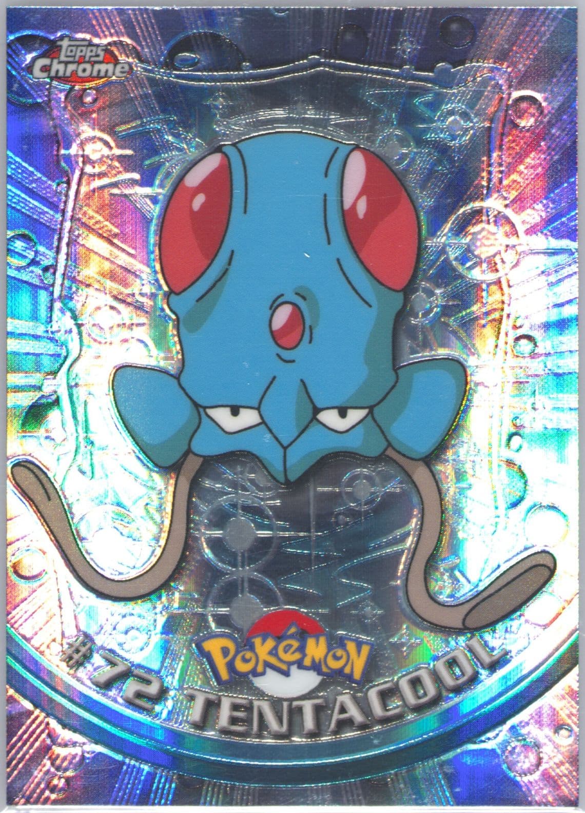 Tentacool Spectra (72) 2000 Topps Chrome Pokemon T.V.