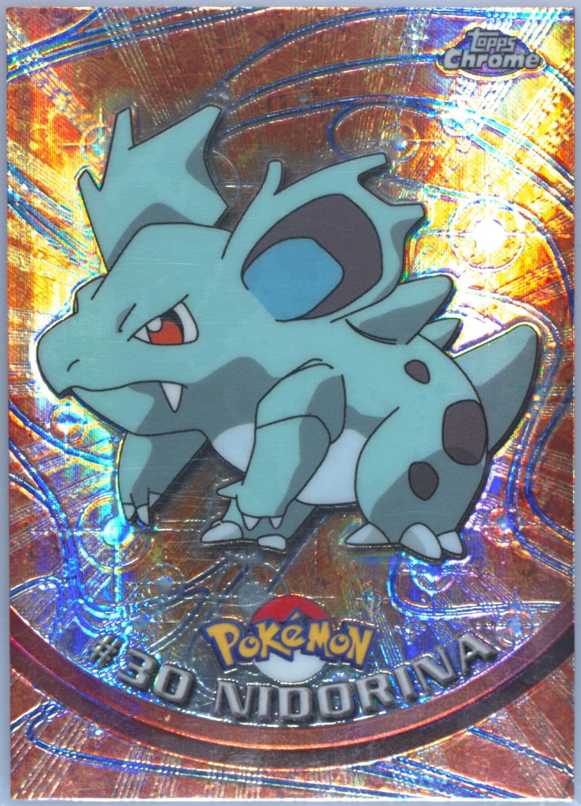 Nidorina Spectra (30) 2000 Topps Chrome Pokemon T.V.