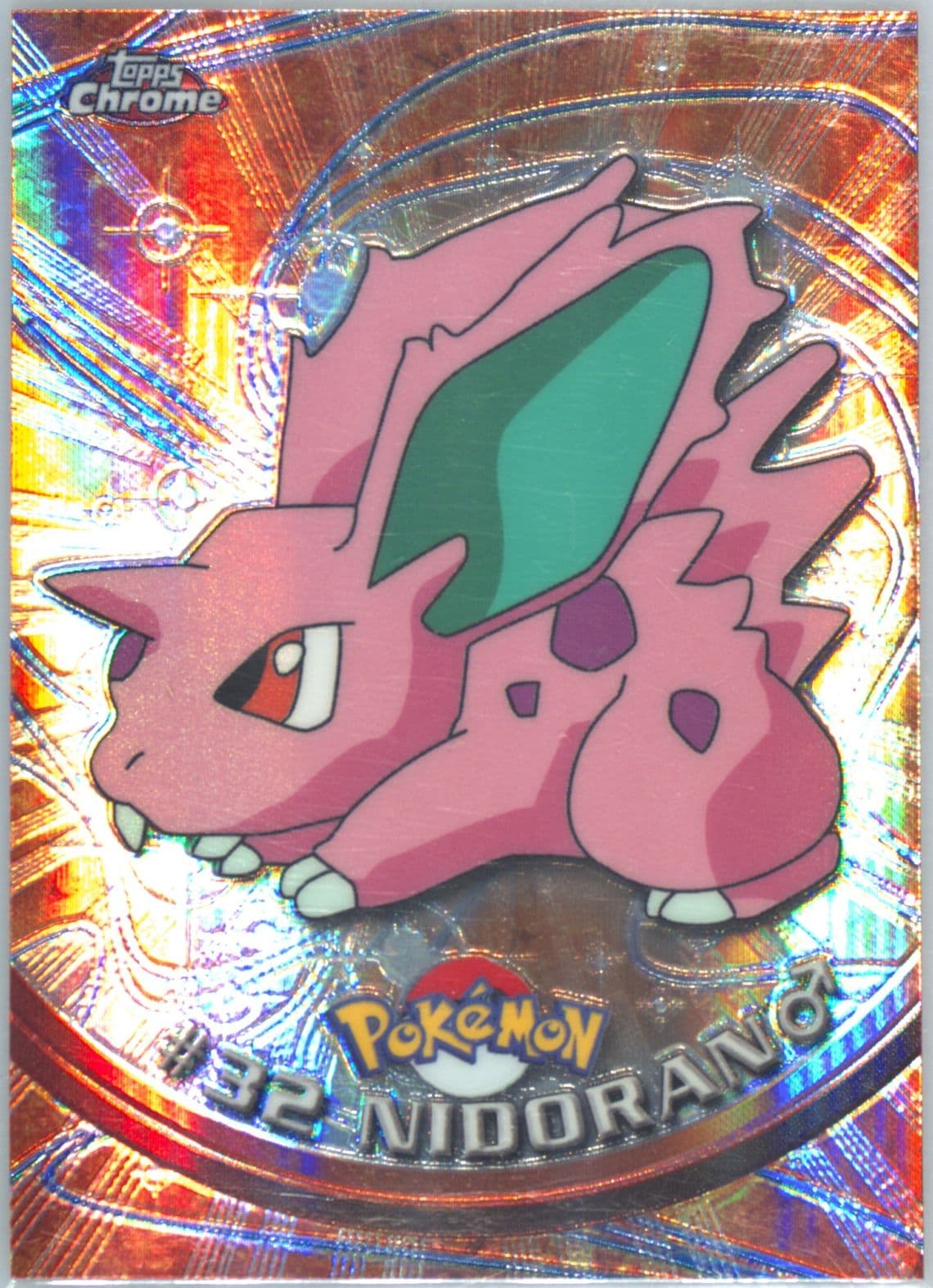 Nidoran Spectra (32) 2000 Topps Chrome Pokemon T.V.