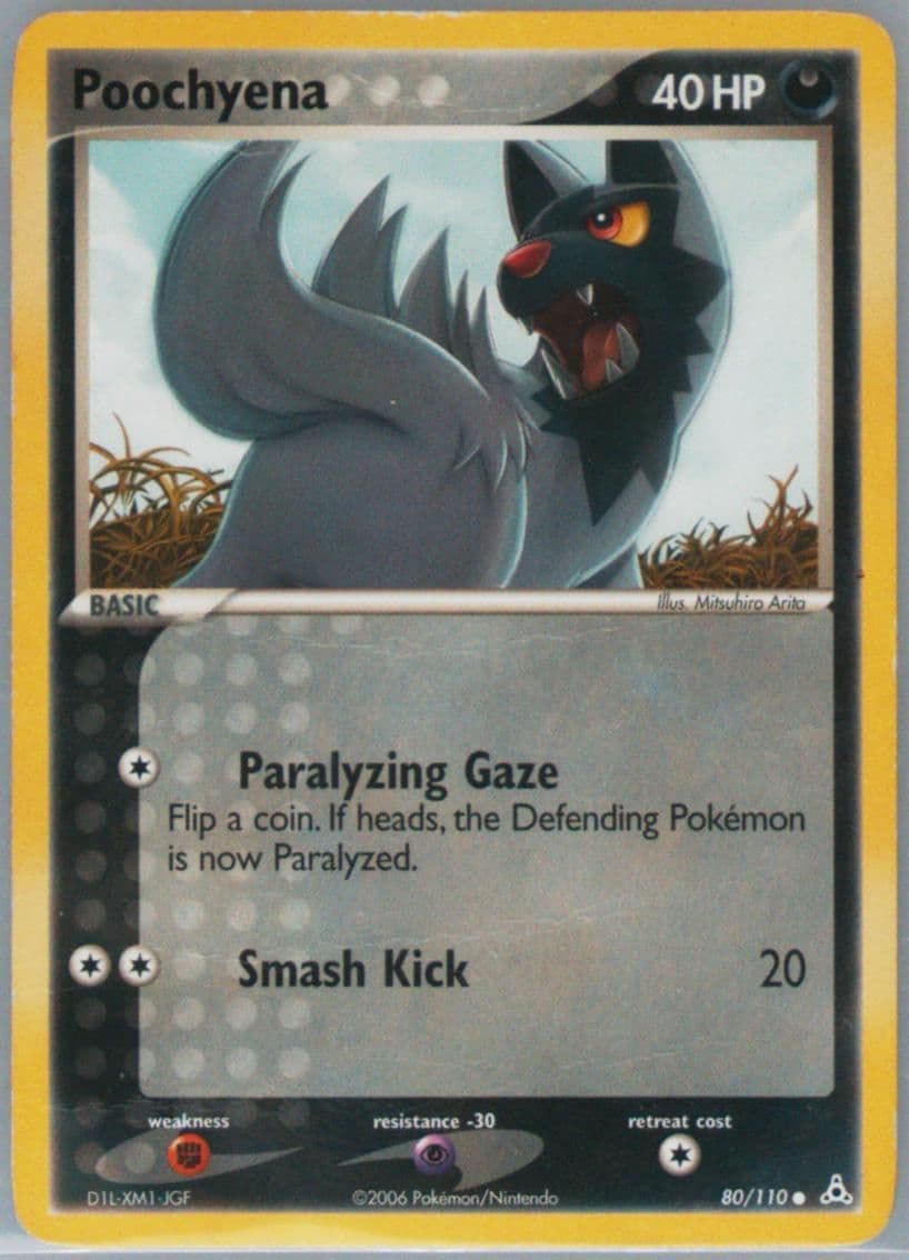 Poochyena (80) 2006 Pokemon EX Holon Phantoms