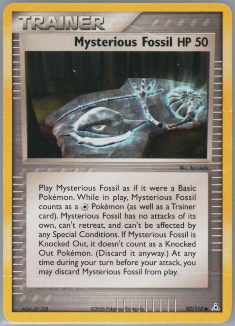 Mysterious Fossil (92) 2006 Pokemon EX Holon Phantoms