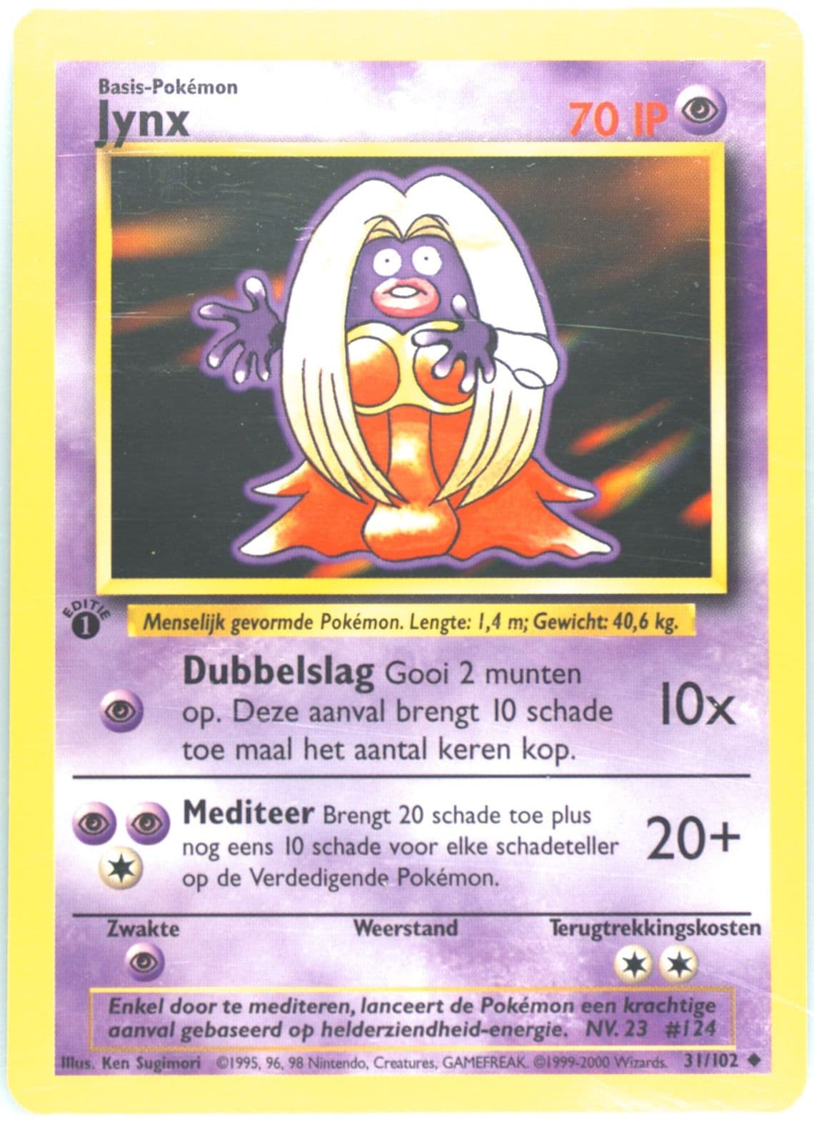 Jynx 1st Edition (31) 1999 Pokemon Dutch
