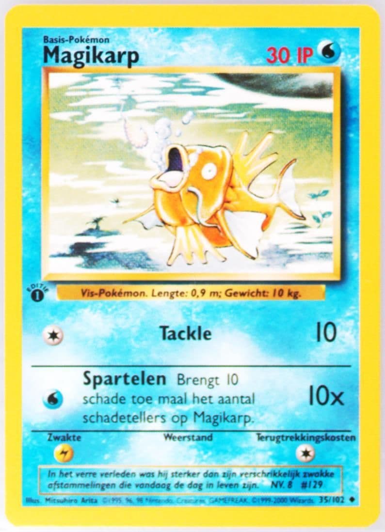 Magikarp 1st Edition (35) 1999 Pokemon Dutch