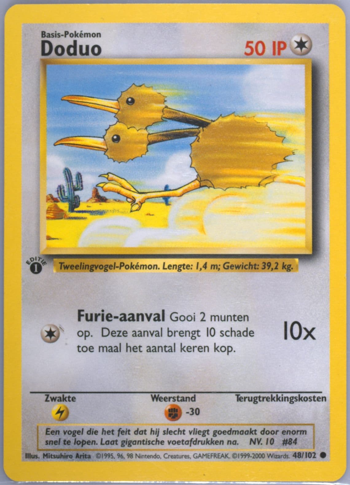 Doduo 1st Edition (48) 1999 Pokemon Dutch
