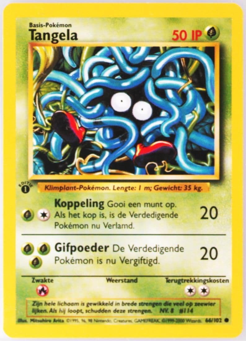 Tangela 1st Edition (66) 1999 Pokemon Dutch