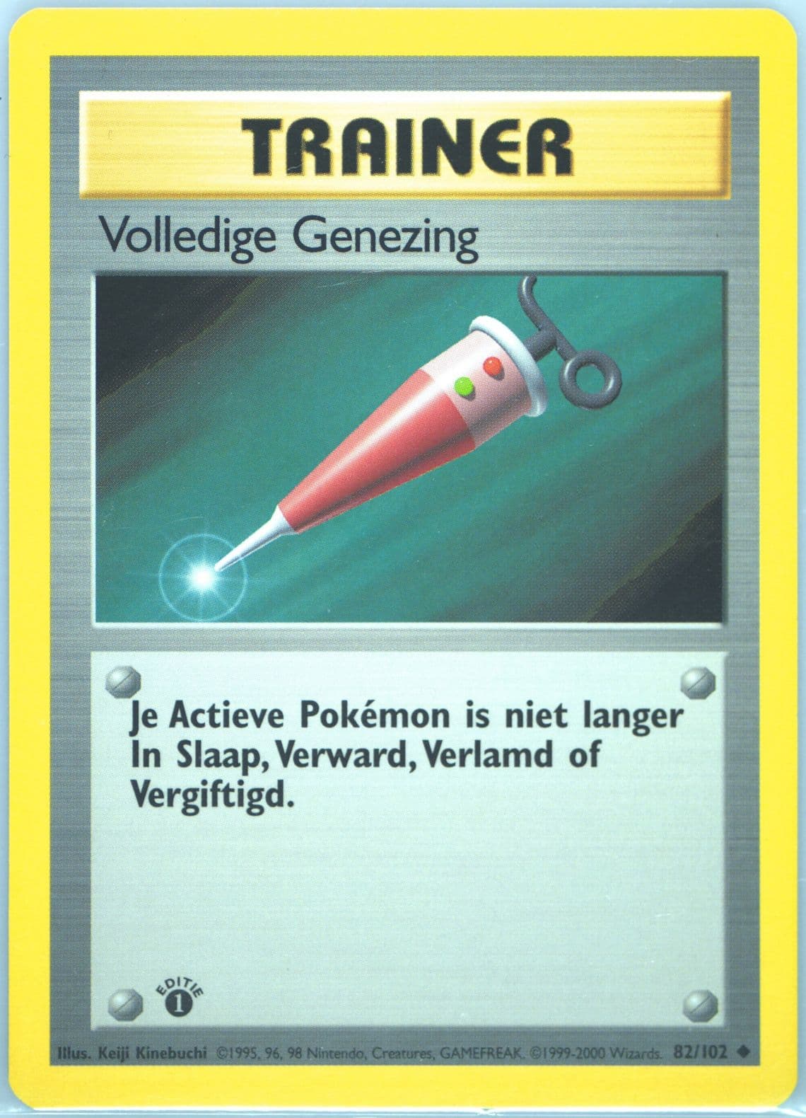 Volledige Genezing 1st Edition (82) 1999 Pokemon Dutch