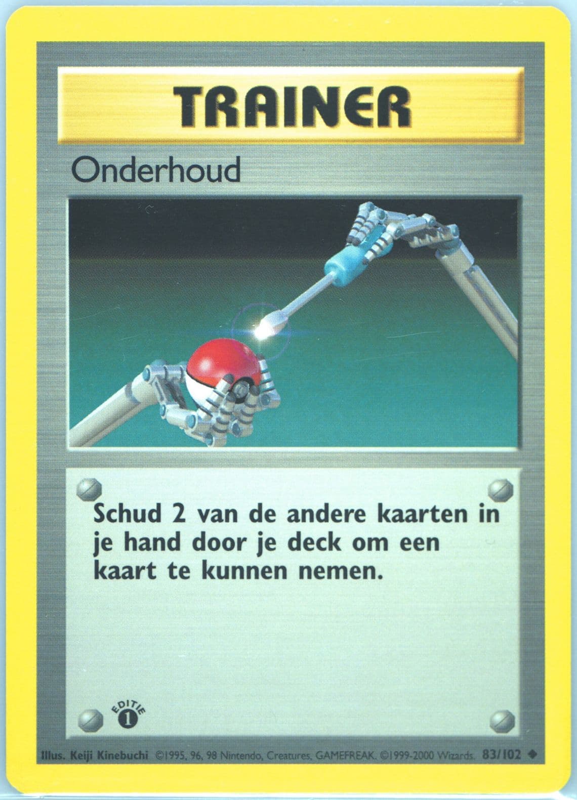 Onderhoud 1st Edition (83) 1999 Pokemon Dutch