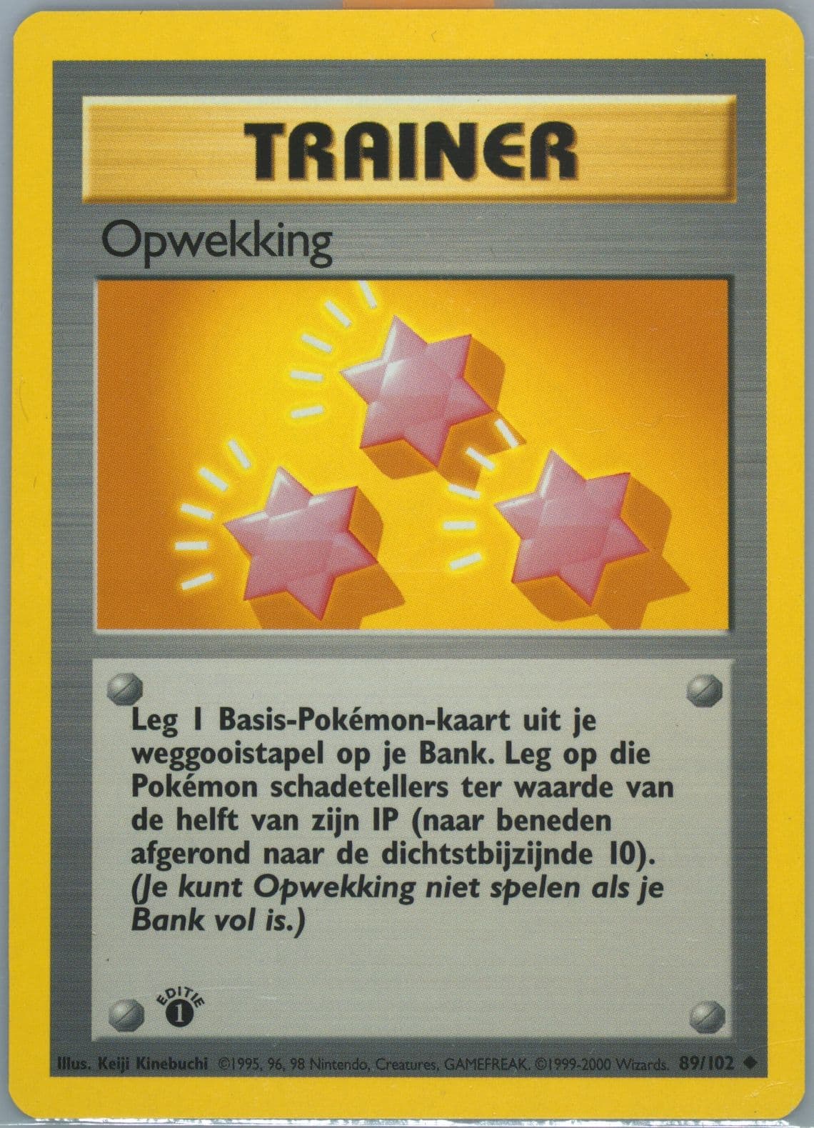 Opwekking 1st Edition (89) 1999 Pokemon Dutch