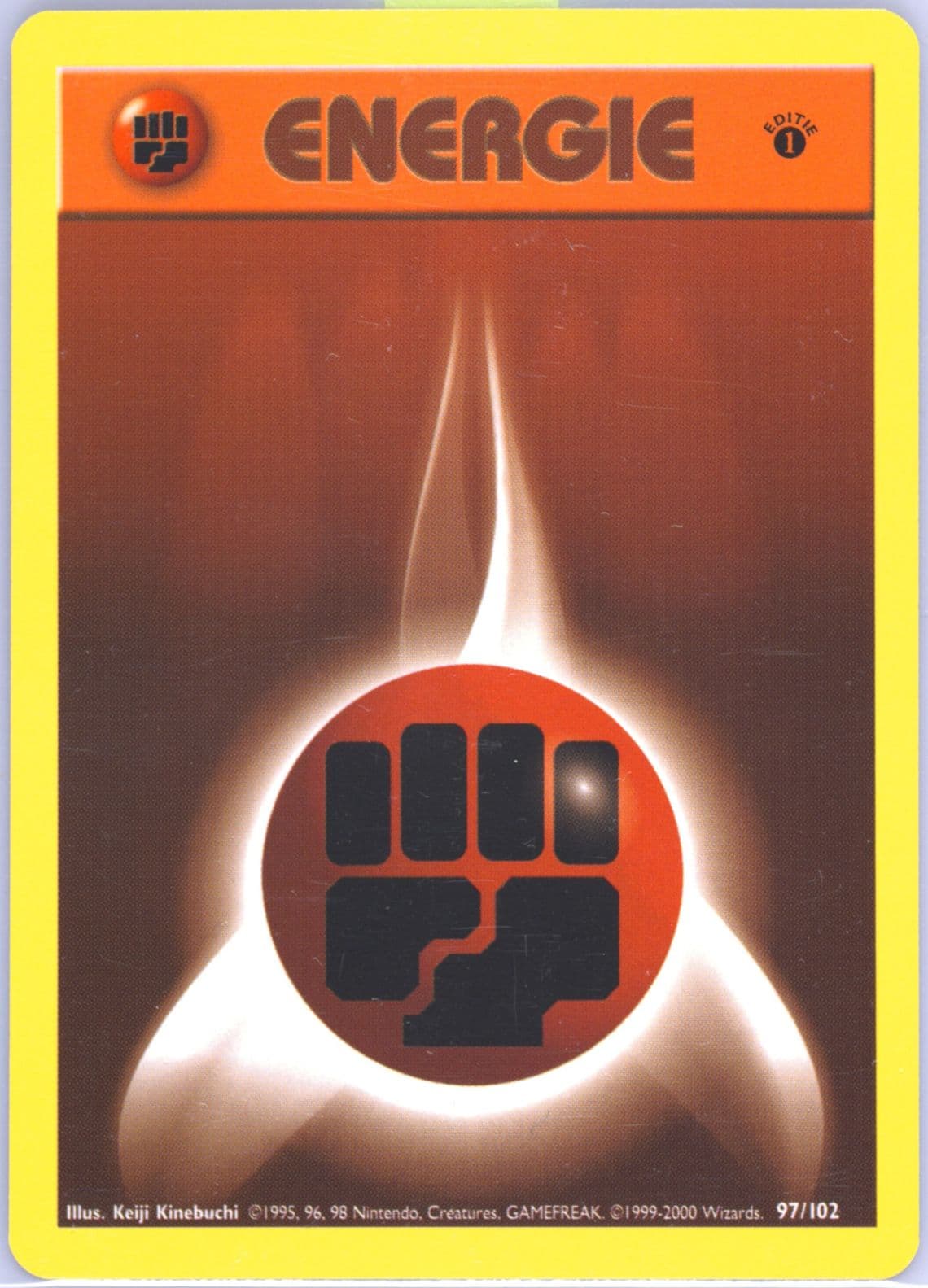Fighting Energie 1st Edition (97) 1999 Pokemon Dutch