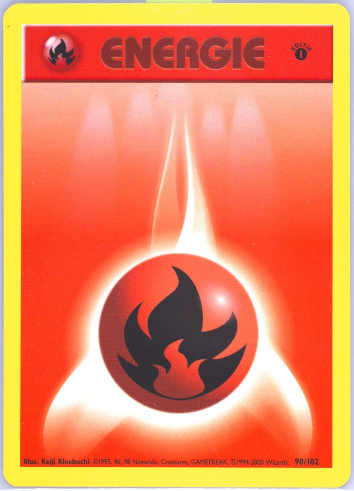 Fire Energie 1st Edition (98) 1999 Pokemon Dutch