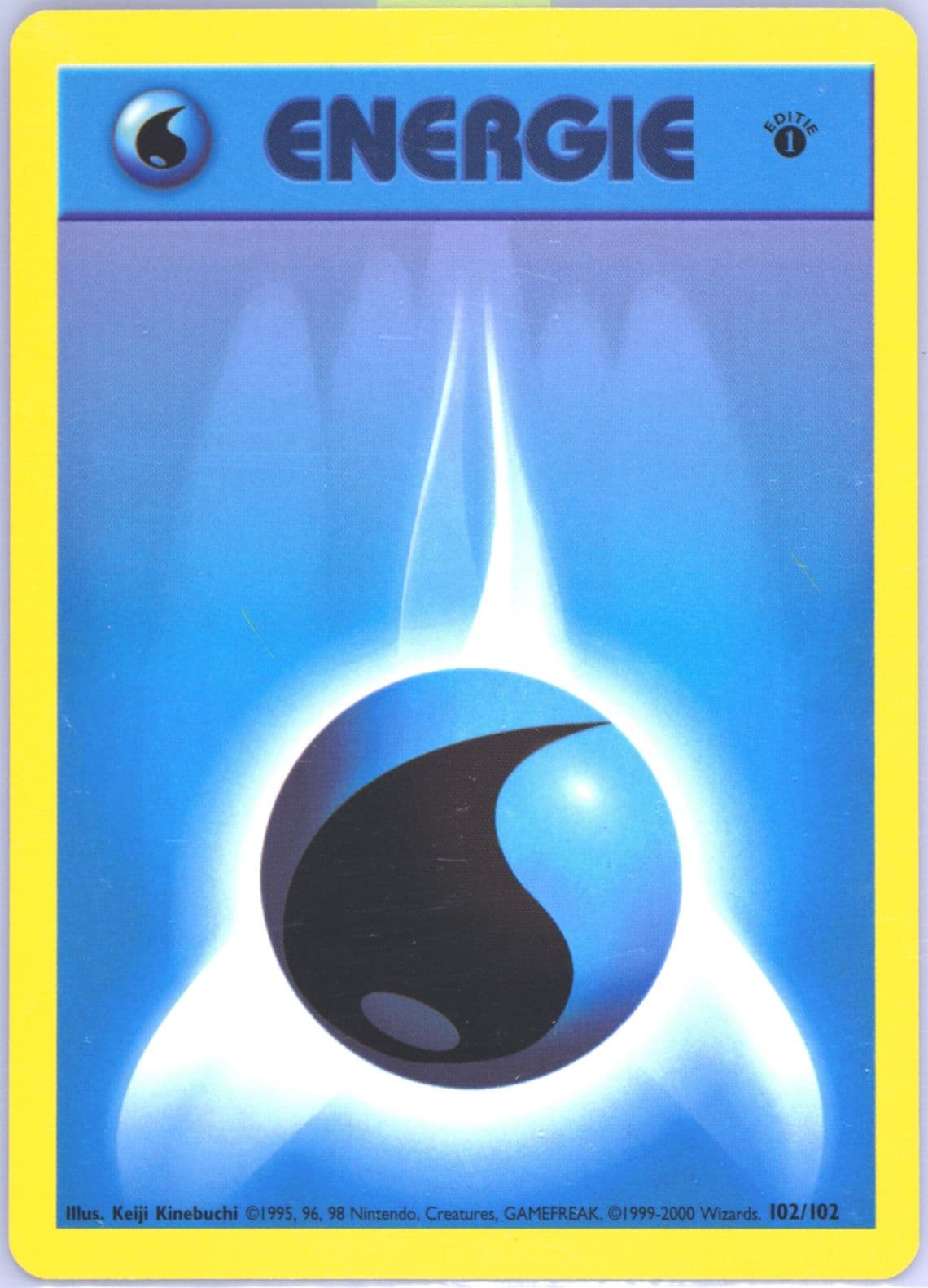 Water Energie 1st Edition (102) 1999 Pokemon Dutch