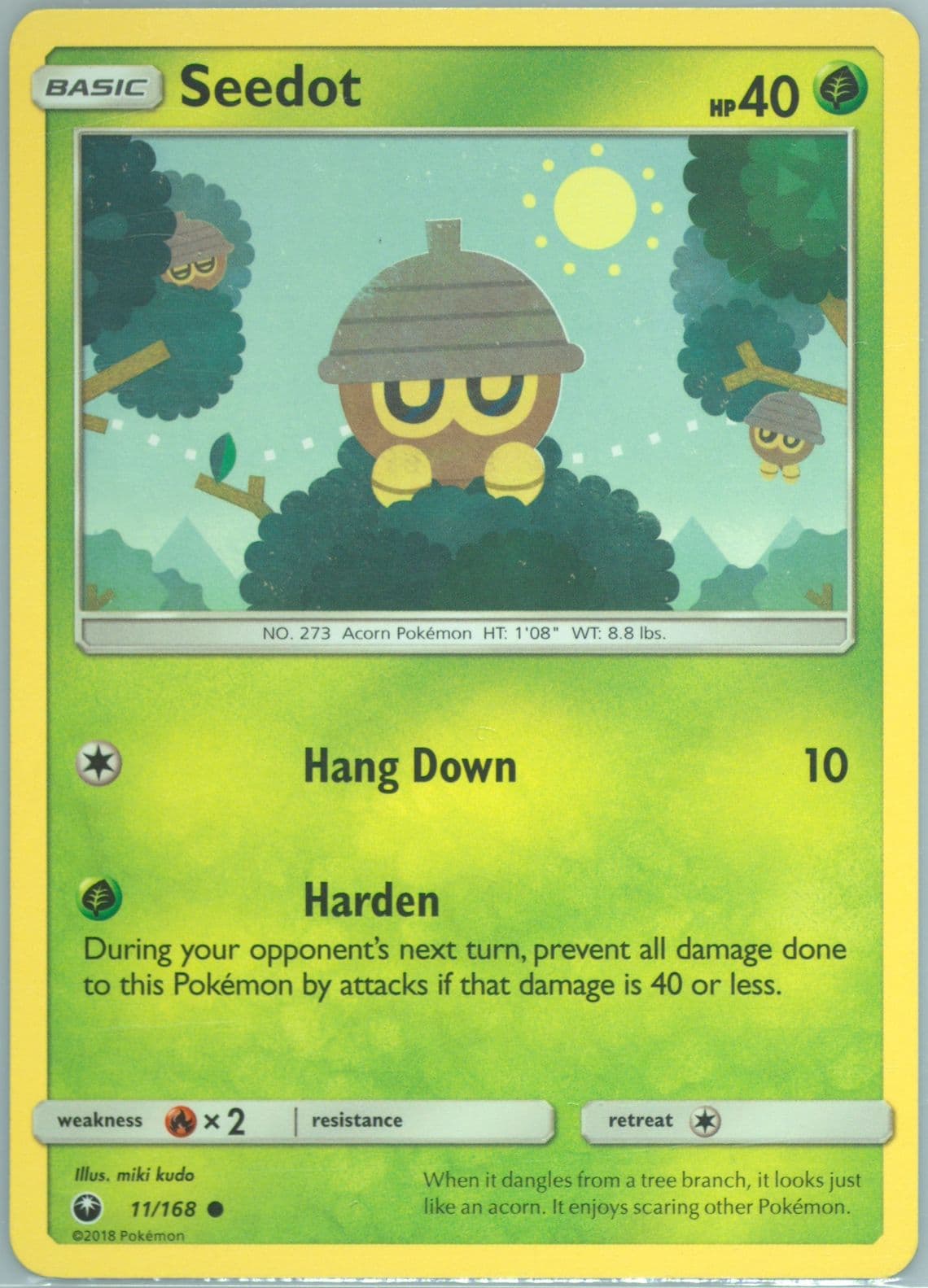 Seedot (11) 2018 Pokemon Sun & Moon Celestial Storm